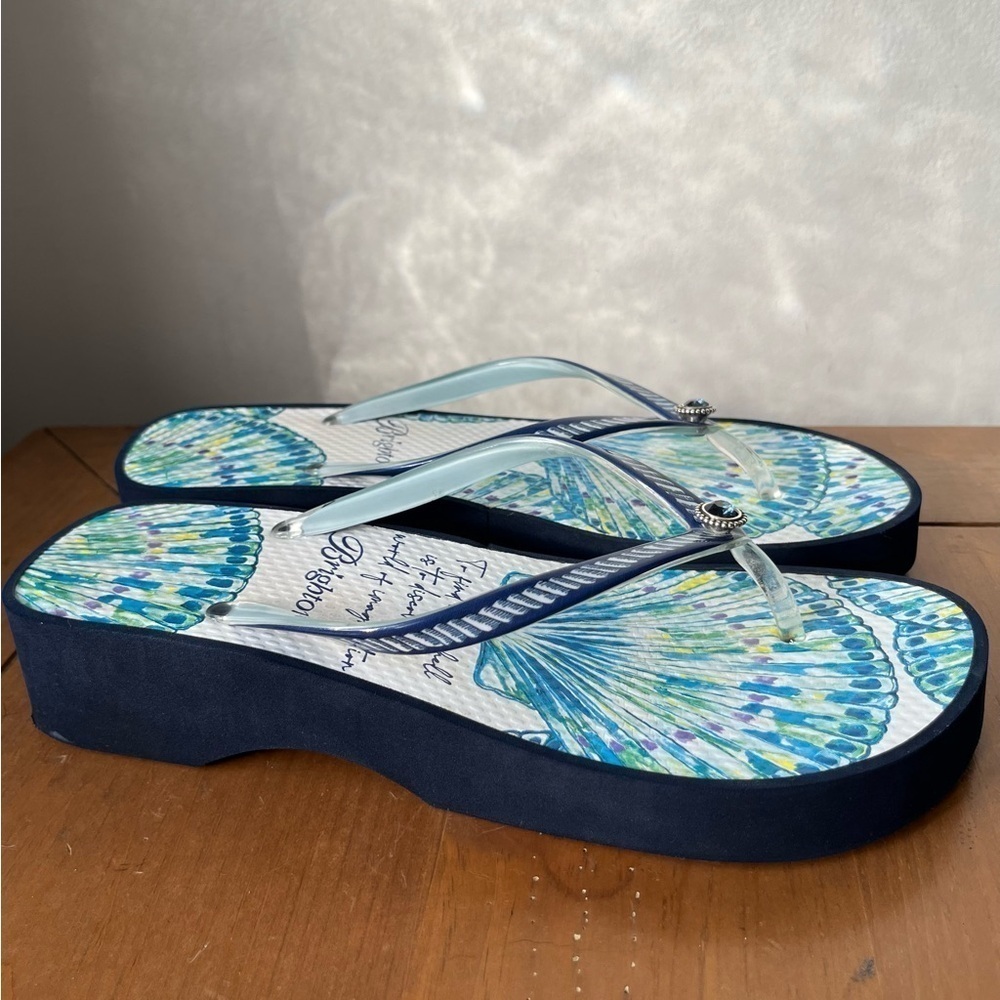 Brighton Women’s CALYPSO SHELL Sand Flip Flops
STYLE SAND NVY2 Navy Blue White 7 - Picture 8 of 15